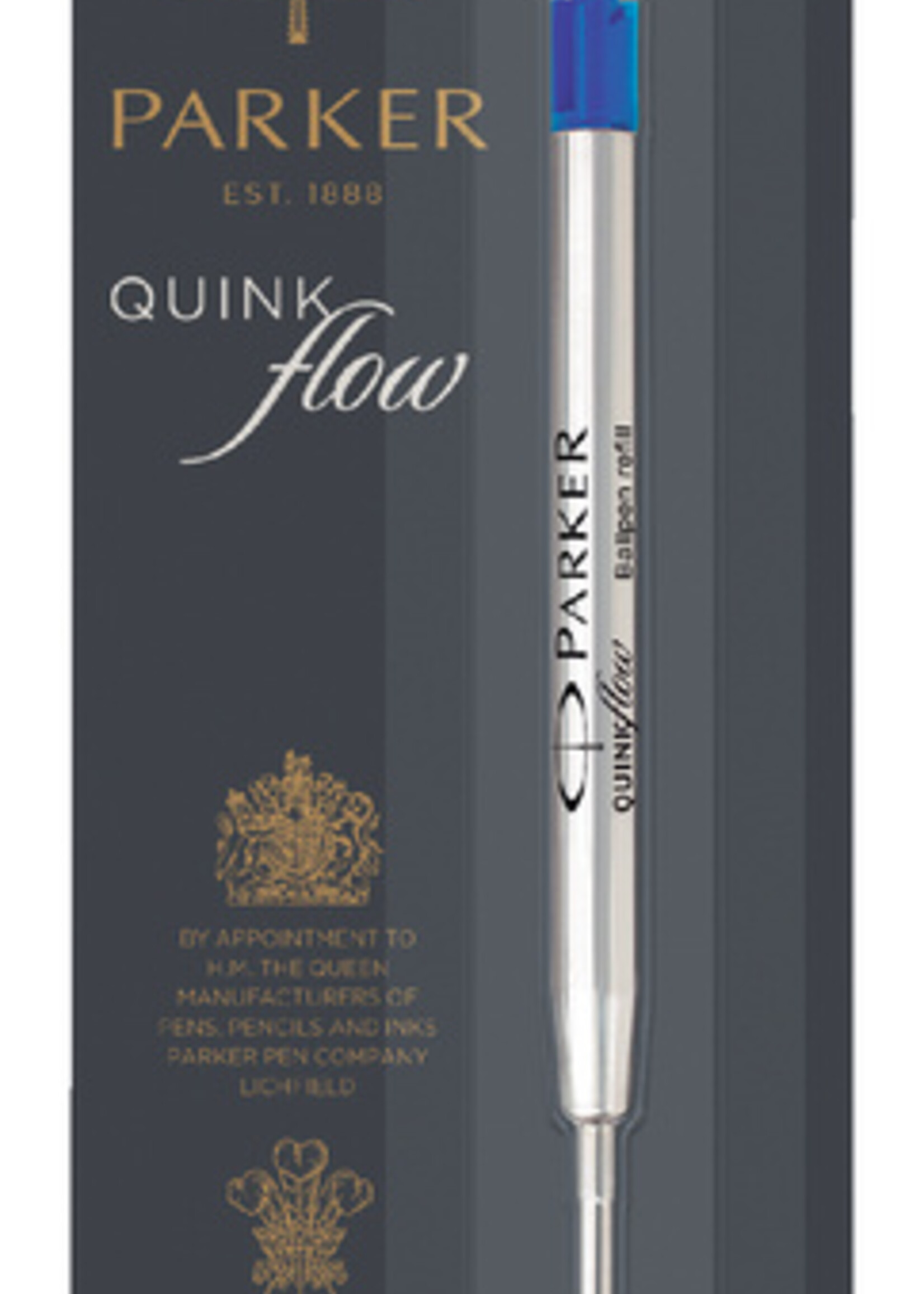 Parker Balpenvulling Parker Quinkflow blauw fijn op blister