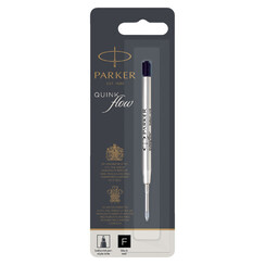 Recharge stylo bille Parker Quinkflow Fin noir blister