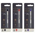 Parker Balpenvulling Parker Quinkflow zwart medium op blister