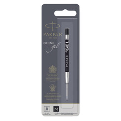 Recharge stylo gel Parker Quink noir Medium