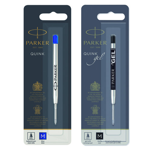 Parker Recharge stylo gel Parker Quink bleu Medium