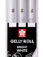 Sakura Gelschrijver Sakura Gelly Roll blister à 3 stuks wit