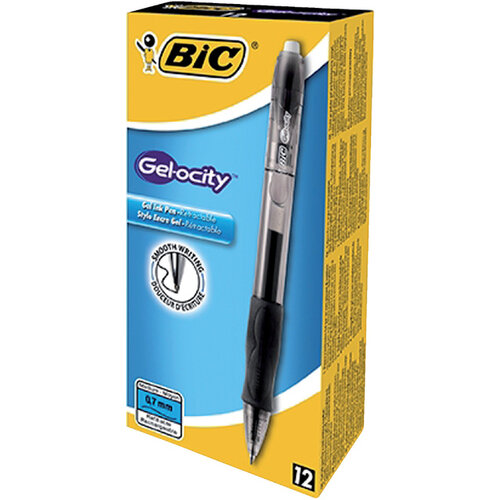 Bic Gelschrijver Bic Gel-ocity medium zwart