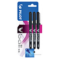 Pilot Rollerpen PILOT V-Ball grip V5 zwart 0.3mm  blister à 3 stuks