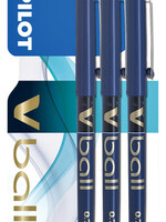 Pilot Roller Pilot V-Ball grip V7 0,4mm bleu blister 3 pièces