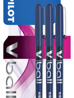 Pilot Rollerpen PILOT V-Ball grip V5 blauw 0.3mm blister à 3 stuks