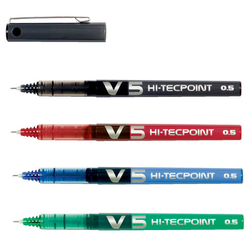 Pilot Rollerpen PILOT Hi-Tecpoint V5 zwart 0.3mm