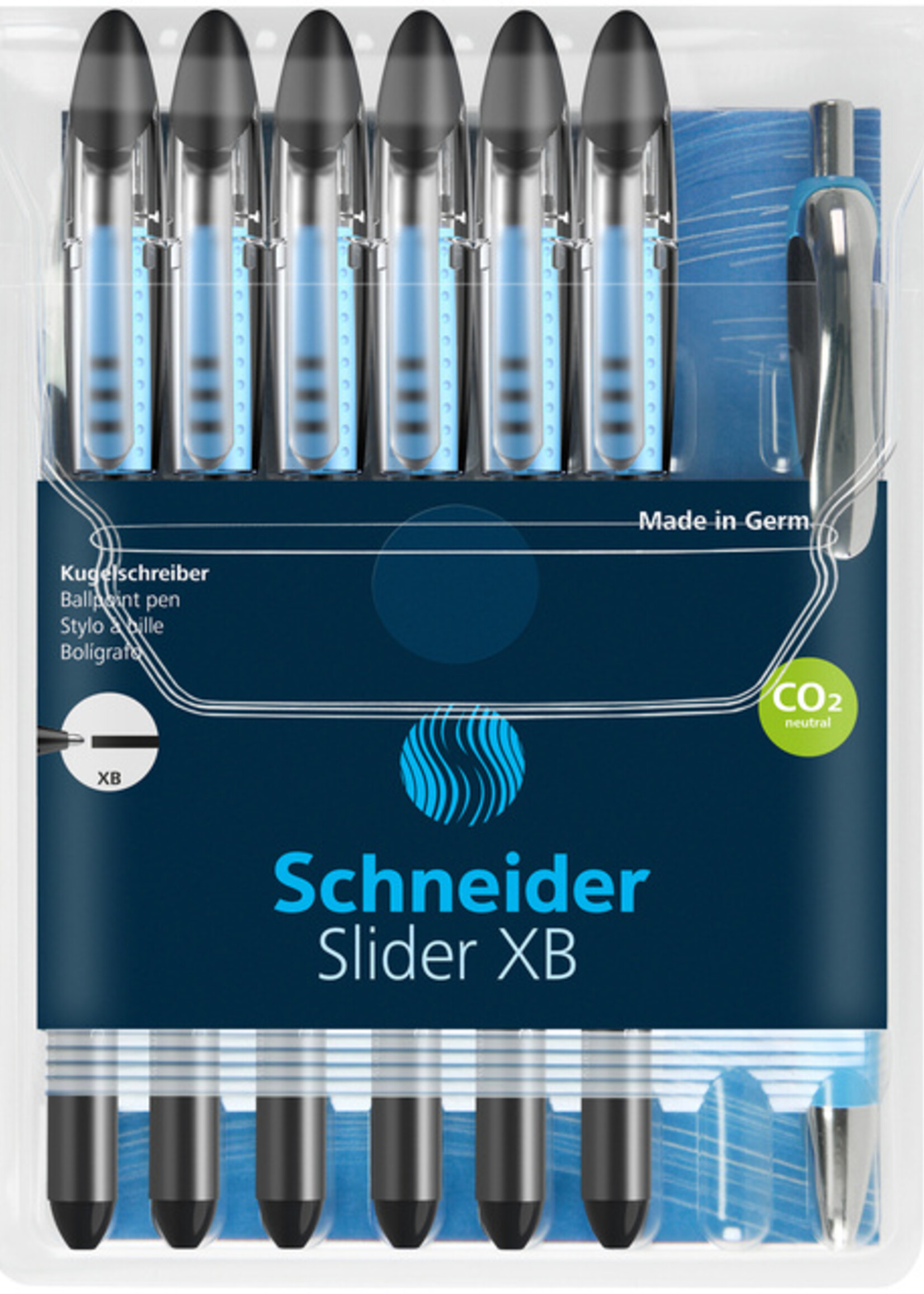 Schneider Stylo bille Schneider Slider Basic XB noir avec un stylo bille Rave gratuit