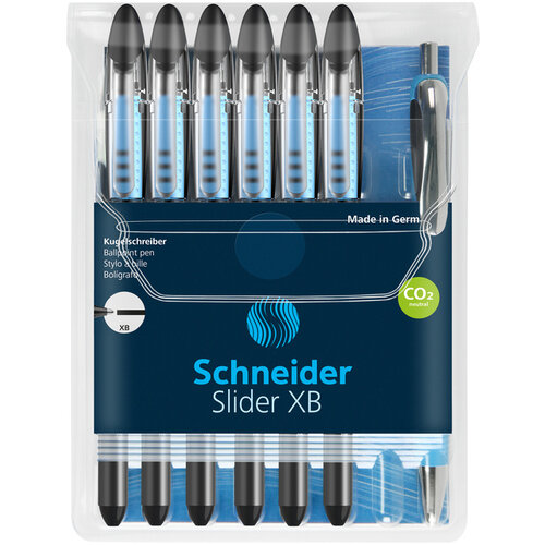 Schneider Rollerpen Schneider Slider Basic XB zwart met 1 balpen Rave gratis