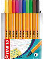 Stabilo Fineliner STABILO point 88 etui à 10 kleuren