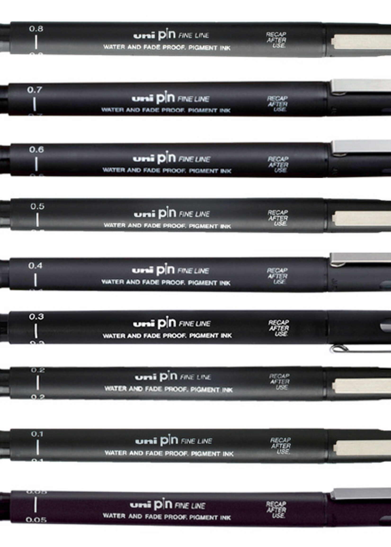 Uni-ball Fineliner Uni-ball Pin 0,2mm zwart