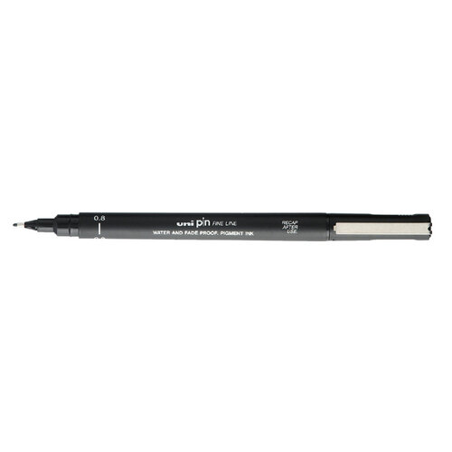 Uni-ball Fineliner Uni-ball Pin 0,8mm noir