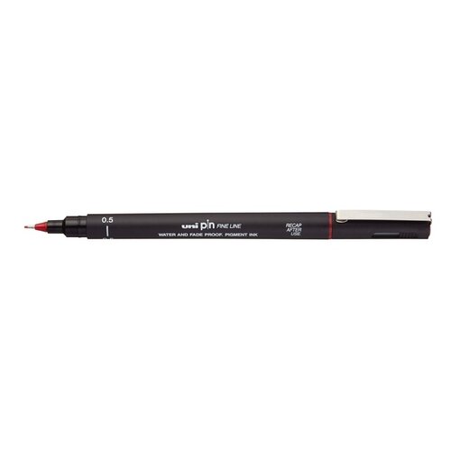 Uni-ball Fineliner Uni-ball Pin 0,5mm rood