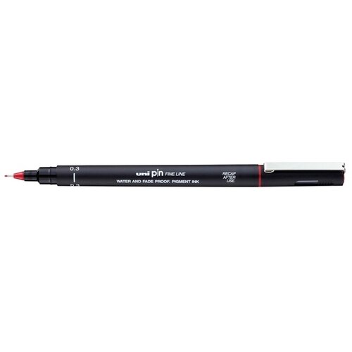 Uni-ball Fineliner Uni-ball Pin 0,3mm rood