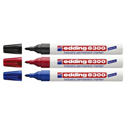 edding Viltstift edding 8300 industrie rond 1.5-3mm rood