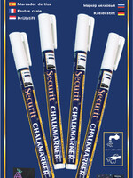 Securit Feutre-craie Securit SMA-100 ogive blanc 1-2mm blister 4pcs