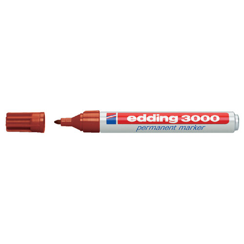 edding Marqueur edding 3000 Pointe ogive 1,5-3mm marron