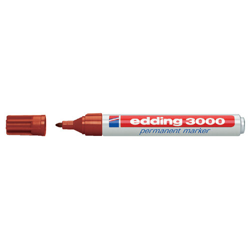 edding Viltstift edding 3000 rond 1.5-3mm bruin