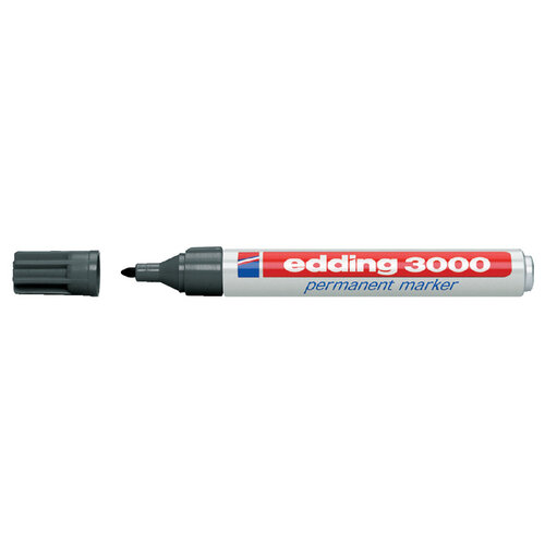 edding Viltstift edding 3000 rond 1.5-3mm grijs