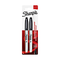 Sharpie Viltstift Sharpie rond 0.9mm zwart blister à 2 stuks