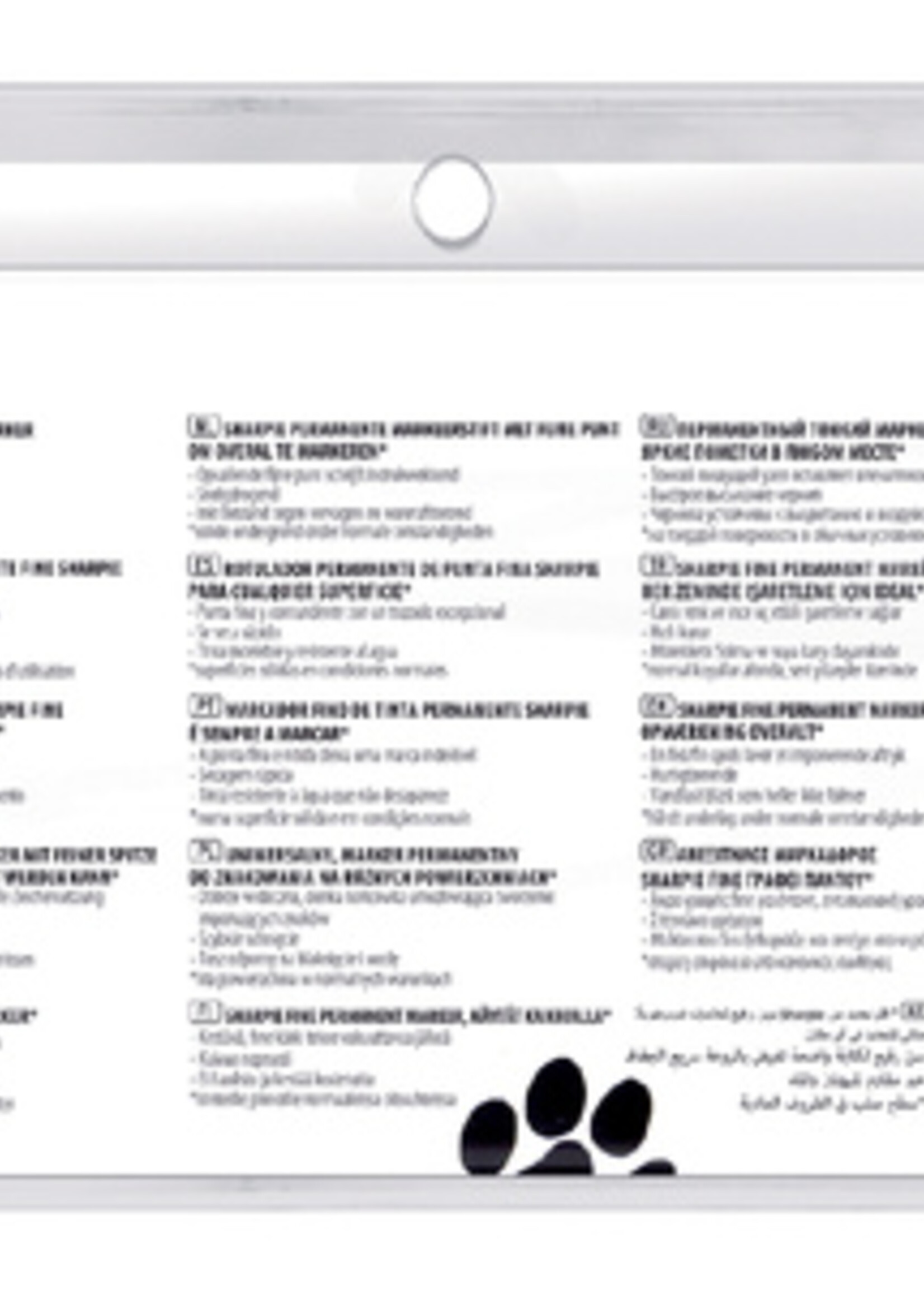 Sharpie Viltstift Sharpie rond 0.9mm blister à 28 stuks assorti