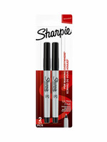 Sharpie Viltstift Sharpie rond 0.5mm zwart blister à 2 stuks