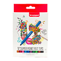 Bruynzeel Feutre Bruynzeel Teens Super Point set 12 couleurs