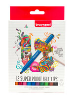 Bruynzeel Kleurstift Bruynzeel Teens Superpoint set à 12 kleuren