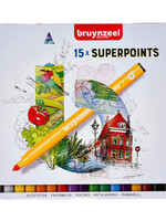 Bruynzeel Feutre Bruynzeel Expression Super Points boîte de 15 pièces assorti