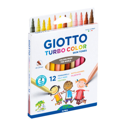 Giotto Viltstift Giotto Turbo Color skin tones 12st