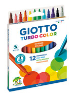 Giotto Feutre Giotto Turbo Color assorti 12 pièces