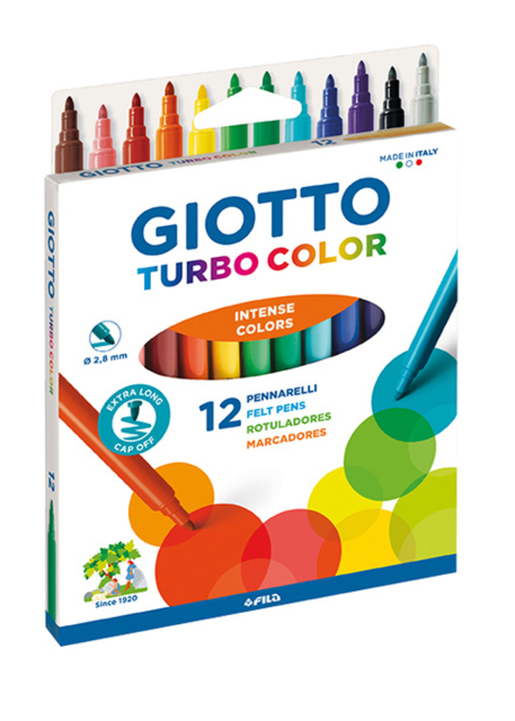 Giotto Viltstift Giotto Turbo Color assorti 12st