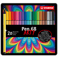 Stabilo Feutre STABILO Pen 68 boîte 20 pièces assorti