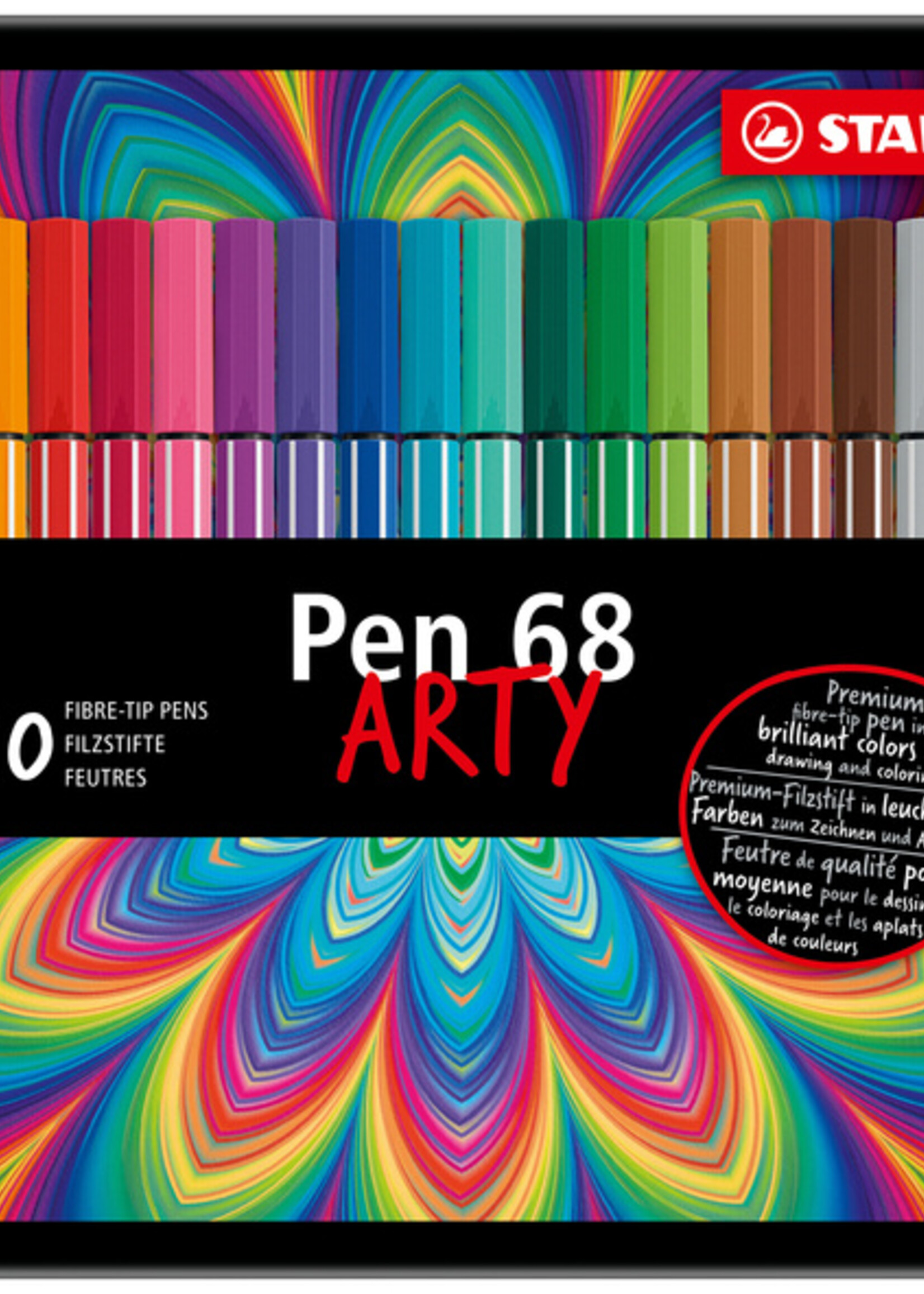 Stabilo Viltstift STABILO Pen 68 blik assorti