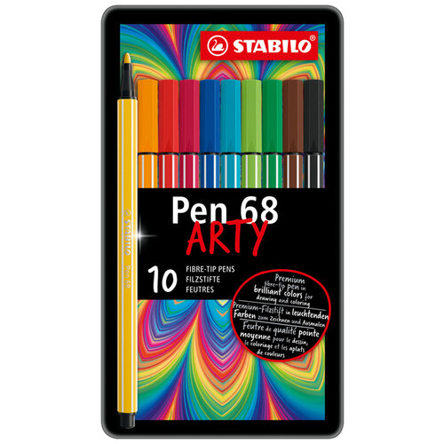 Stabilo Viltstift STABILO Pen 68 blik assorti