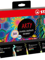 Stabilo Schrijfwaren STABILO Colorful Arty creative pastel mix in luxe box