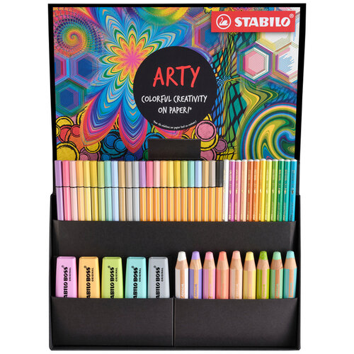 Stabilo Kit écriture STABILO Colorful Arty Creative pastel coffret luxeux