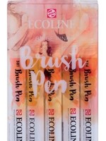 Talens Ecoline Feutre pinceau Talens Ecoline set beige-rose bliser 5 pièces assorti