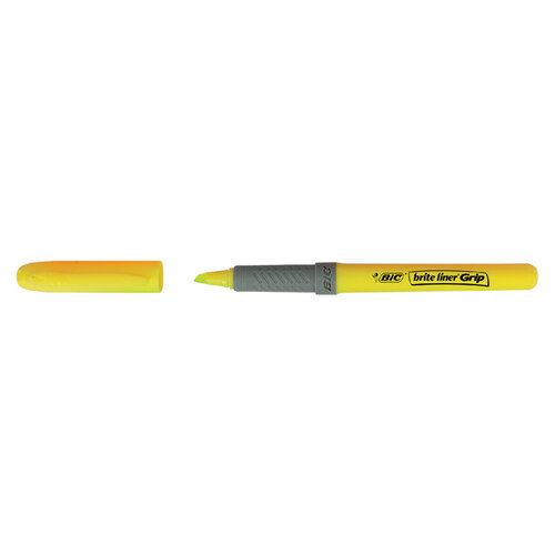 Bic Markeerstift Bic brite liner grip geel