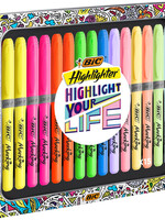 Bic Surligneur BIC Grip Highlight Your Life assorti