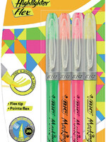 Bic Surligneur BIC Flex assorti blister 4 pièces