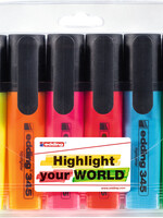edding Markeerstift edding 345 2-5mm assorti set à 6 stuks