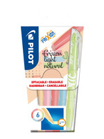 Pilot Markeerstift PILOT Frixion Naturel set à 6 kleuren