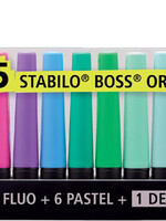 Stabilo Surligneur STABILO Boss Set de bureau 70/15 assorti 15pcs