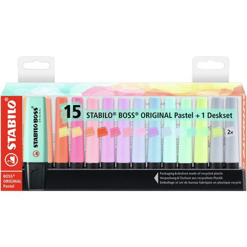 Stabilo Markeerstift Stabilo Boss Original 7015-02-5 desk pastel ass