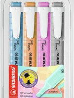 Stabilo Surligneur STABILO Swing Cool 275/4 pastel étui 4 couleurs
