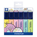 Staedtler Markeerstift Staedtler 364 Textsurfer pastel set à 6 stuks assorti