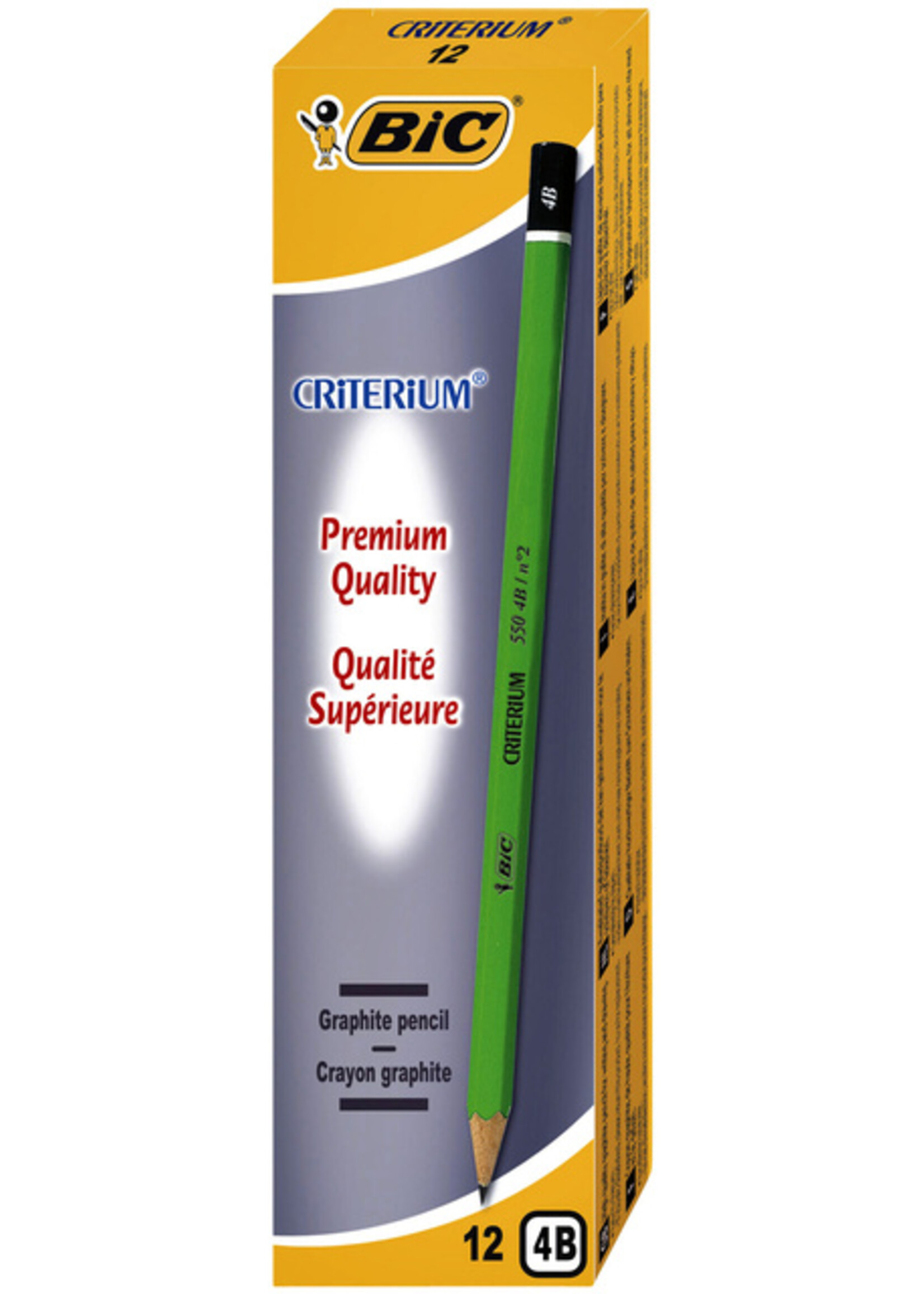 Bic Crayon BIC Criterium 550 hexagonal 4B