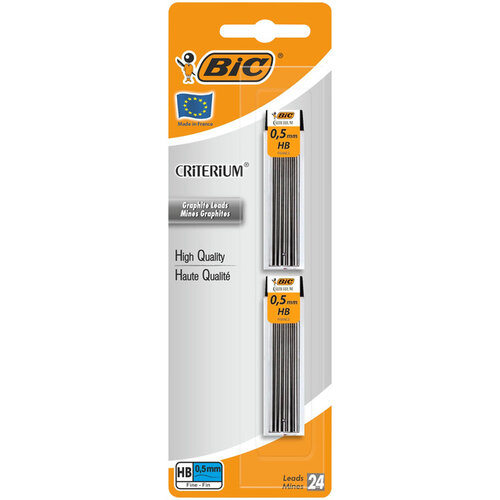 Bic Potloodstift Bic Criterium HB 0,5mm blister à 2 kokers