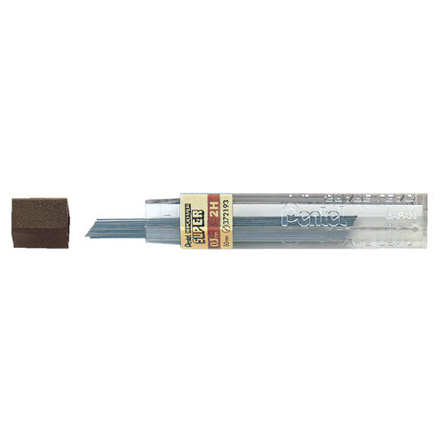Pentel Potloodstift Pentel 0.3mm zwart per koker 2H